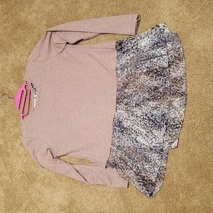 Logo Lounge sweatshirt with faux layers